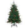 Künstlicher Weihnachtsbaum mit Scharnieren 150 LED und Kugeln 150 cm von vidaXL, Weihnachtsbäume - Ref: Foro24-3210466, Preis...