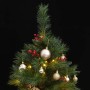 Artificial Christmas tree with hinges 150 LED and balls 150 cm by vidaXL, Christmas trees - Ref: Foro24-3210194, Price: 76,35...