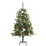 Artificial Christmas tree with hinges 150 LED and balls 150 cm by vidaXL, Christmas trees - Ref: Foro24-3210194, Price: 76,35...