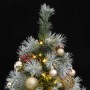 Artificial Christmas tree with hinges 150 LED and balls 150 cm by vidaXL, Christmas trees - Ref: Foro24-3210196, Price: 79,15...