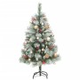 Artificial Christmas tree with hinges 150 LED and balls 150 cm by vidaXL, Christmas trees - Ref: Foro24-3210196, Price: 79,15...