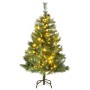 Árbol de Navidad artificial con bisagras 150 LED 150 cm de vidaXL, Arboles de navidad - Ref: Foro24-3210180, Precio: 83,51 €,...