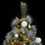 Artificial Christmas tree with hinges 300 LED and balls 180 cm by vidaXL, Christmas trees - Ref: Foro24-3210252, Price: 103,9...