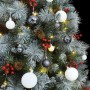 Artificial Christmas tree with hinges 300 LED and balls 180 cm by vidaXL, Christmas trees - Ref: Foro24-3210252, Price: 103,9...