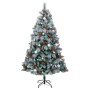 Artificial Christmas tree with hinges 300 LED and balls 180 cm by vidaXL, Christmas trees - Ref: Foro24-3210252, Price: 103,9...