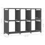 Shelving with 6 gray fabric cubes 103x30x72.5 cm by vidaXL, Bookcases and shelves - Ref: Foro24-322608, Price: 24,54 €, Disco...