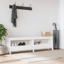 Solid white pine wood hall bench 160x28x45 cm by vidaXL, Benches for halls and storage - Ref: Foro24-837380, Price: 93,91 €, ...