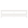 Solid white pine wood hall bench 160x28x45 cm by vidaXL, Benches for halls and storage - Ref: Foro24-837380, Price: 93,91 €, ...