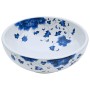 Lavabo sobre encimera redondo cerámica blanco y azul Φ41x14 cm de vidaXL, Lavabos - Ref: Foro24-155048, Precio: 110,98 €, Des...