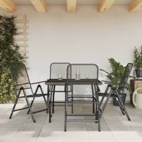 Garden dining set 5 pieces anthracite gray metal mesh by vidaXL, Garden sets - Ref: Foro24-3211819, Price: 280,99 €, Discount: %