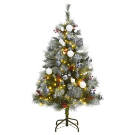 Artificial Christmas tree with hinges 150 LED and balls 120 cm by vidaXL, Christmas trees - Ref: Foro24-3210201, Price: 54,99...