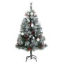 Artificial Christmas tree with hinges 150 LED and balls 120 cm by vidaXL, Christmas trees - Ref: Foro24-3210201, Price: 54,73...