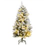 Künstlicher Weihnachtsbaum mit Scharnieren 150 LED und Schnee 150 cm von vidaXL, Weihnachtsbäume - Ref: Foro24-3210082, Preis...