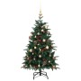 Artificial Christmas tree with hinges 150 LED and balls 150 cm by vidaXL, Christmas trees - Ref: Foro24-3210454, Price: 93,97...