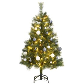 Artificial Christmas tree with hinges 150 LED and balls 150 cm by vidaXL, Christmas trees - Ref: Foro24-3210198, Price: 85,69...