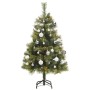 Artificial Christmas tree with hinges 150 LED and balls 150 cm by vidaXL, Christmas trees - Ref: Foro24-3210198, Price: 85,69...