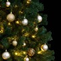 Artificial Christmas tree with hinges 300 LED and balls 210 cm by vidaXL, Christmas trees - Ref: Foro24-3210147, Price: 148,9...