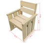 5-piece garden dining set made of impregnated pine wood by vidaXL, Garden sets - Ref: Foro24-43261, Price: 316,38 €, Discount: %