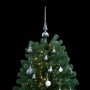 Artificial Christmas tree with hinges 300 LED and balls 180 cm by vidaXL, Christmas trees - Ref: Foro24-3210164, Price: 85,51...