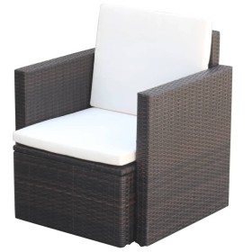 Garden chairs with brown synthetic rattan cushions by vidaXL, Garden chairs - Ref: Foro24-42668, Price: 73,99 €, Discount: %