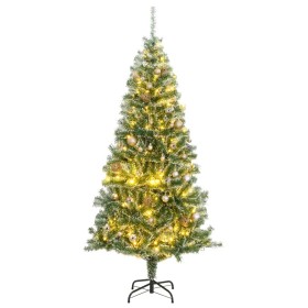 Árbol de Navidad artificial con 300 LED bolas y nieve 240 cm de vidaXL, Arboles de navidad - Ref: Foro24-3210145, Precio: 87,...