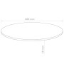 Tablero de mesa redondo MDF 800x18 mm de vidaXL, Tableros para mesas - Ref: Foro24-143411, Precio: 70,88 €, Descuento: %