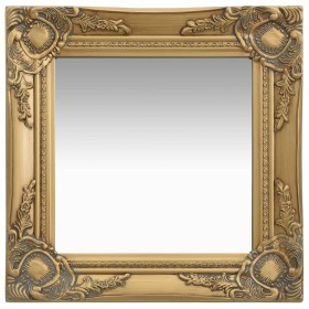 Golden baroque style wall mirror 40x40 cm by vidaXL, Mirrors - Ref: Foro24-320305, Price: 30,56 €, Discount: %