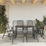 Garden dining set 7 pieces anthracite gray metal mesh by vidaXL, Garden sets - Ref: Foro24-3211821, Price: 377,68 €, Discount: %