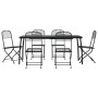 Garden dining set 7 pieces anthracite gray metal mesh by vidaXL, Garden sets - Ref: Foro24-3211814, Price: 347,33 €, Discount: %