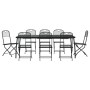 Garden dining set 9 pieces anthracite gray metal mesh by vidaXL, Garden sets - Ref: Foro24-3211816, Price: 461,72 €, Discount: %