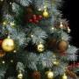 Artificial Christmas tree with hinges 300 LED and balls 180 cm by vidaXL, Christmas trees - Ref: Foro24-3210226, Price: 113,1...