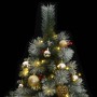 Artificial Christmas tree with hinges 300 LED and balls 180 cm by vidaXL, Christmas trees - Ref: Foro24-3210239, Price: 115,1...