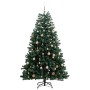 Künstlicher Weihnachtsbaum mit Scharnieren 300 LED und Kugeln 240 cm von vidaXL, Weihnachtsbäume - Ref: Foro24-3210148, Preis...