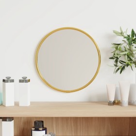 Round golden wall mirror Ø20 cm by vidaXL, Mirrors - Ref: Foro24-348178, Price: 16,96 €, Discount: %