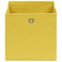 Cajas de almacenaje 10 uds tela no tejida amarillo 28x28x28 cm de vidaXL, Cestas para almacenaje - Ref: Foro24-325225, Precio...