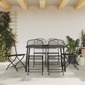 7-piece garden dining set, anthracite gray metal mesh. by vidaXL, Garden sets - Ref: Foro24-3211813, Price: 329,91 €, Discoun...