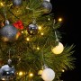 Artificial Christmas tree with hinges 150 LED and balls 150 cm by vidaXL, Christmas trees - Ref: Foro24-3210200, Price: 67,95...