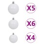 Artificial Christmas tree with hinges 150 LED and balls 150 cm by vidaXL, Christmas trees - Ref: Foro24-3210200, Price: 67,95...