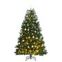 Árbol de Navidad artificial con bisagras 300 LED y bolas 180 cm de vidaXL, Arboles de navidad - Ref: Foro24-3210146, Precio: ...