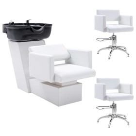 Synthetic leather sinks and hairdressing chairs by , Hairdressing chairs - Ref: Foro24-3100535, Price: 789,99 €, Discount: %