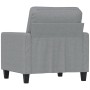 Sillón de tela gris claro 60 cm de , Sofás - Ref: Foro24-359147, Precio: 162,99 €, Descuento: %