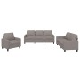 Sofa set with cushions 3 pieces taupe gray fabric by , Sofas - Ref: Foro24-3201435, Price: 692,58 €, Discount: %