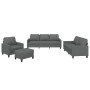 Sofagarnitur mit Kissen 4-teilig aus dunkelgrauem Stoff von , Sofas - Ref: Foro24-3201437, Preis: 734,06 €, Rabatt: %