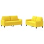 Sofa set with cushions 2 pieces light yellow fabric by , Sofas - Ref: Foro24-3201449, Price: 403,26 €, Discount: %