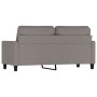 2-seater sofa in taupe gray fabric 140 cm by , Sofas - Ref: Foro24-359170, Price: 237,67 €, Discount: %