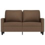 2 seater brown fabric sofa 120 cm by , Sofas - Ref: Foro24-359158, Price: 227,54 €, Discount: %