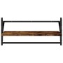 Wall shelves with bars 2 pcs smoked oak 65x25x30 cm by , Shelves and shelves - Ref: Foro24-836245, Price: 31,45 €, Discount: %