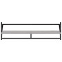 Wall shelves with bars 2 pcs Sonoma gray 100x25x30 cm by , Shelves and shelves - Ref: Foro24-836251, Price: 31,01 €, Discount: %