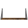 Wall shelf 2 units engineered wood smoked oak 60x25x25.5cm by , Shelves and shelves - Ref: Foro24-836335, Price: 32,74 €, Dis...