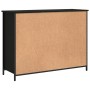 Aparador de madera de ingeniería negro 100x35x75 cm de , Aparadores - Ref: Foro24-835509, Precio: 98,41 €, Descuento: %